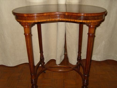 Occasional Table Kidney Shaped Mahogany